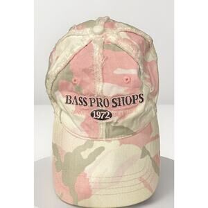 Bass Pro Shops Women’s Cap Pink Camo Distressed Adjustable